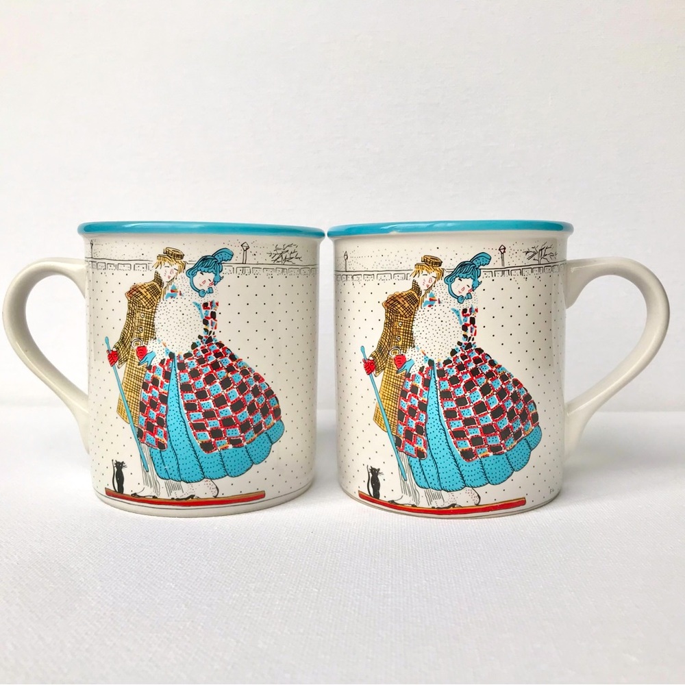1987 Vincente Minetti Potpourri Press Metropolitan Museum of Art porcelain mugs